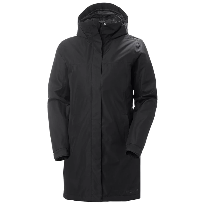 Dámské Kabáty Pro Volný Čas Helly Hansen W Eden Insulated Černé | AHSQM-0296