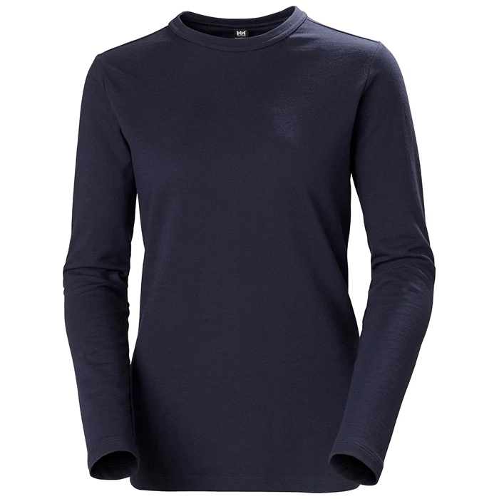 Dámské Košile Helly Hansen W North Sea Long Sleeve Tmavě Blankyt | RNQWU-7952