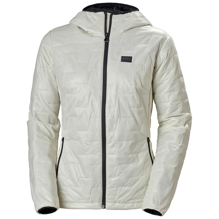 Dámské Lyžařské Bundy Helly Hansen W Lifaloft Insulated S Kapucí Bílé | NVUGK-7839