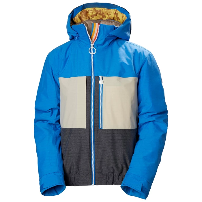 Dámské Lyžařské Bundy Helly Hansen W Tricolore Insulated Šedé / Blankyt | OKRMX-4910