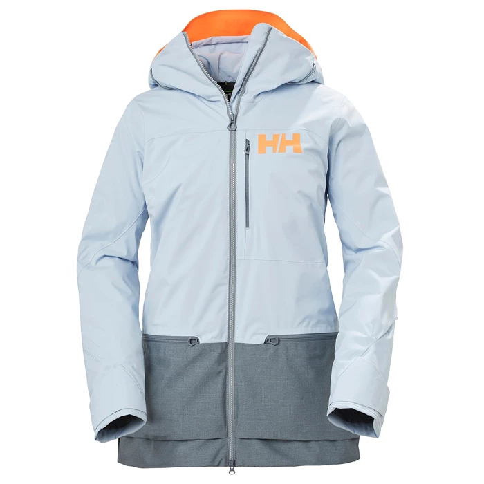 Dámské Lyžařské Bundy Helly Hansen W Whitewall Lifaloft 20 Jkt Šedé / Blankyt | NVQWR-9310