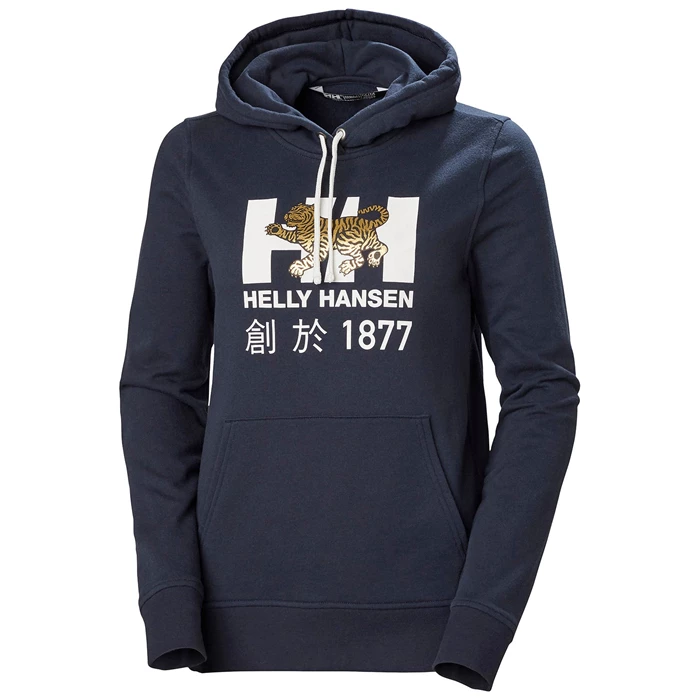 Dámské Mikiny Helly Hansen W Celebrationhooded Tmavě Blankyt | NZTOC-5749