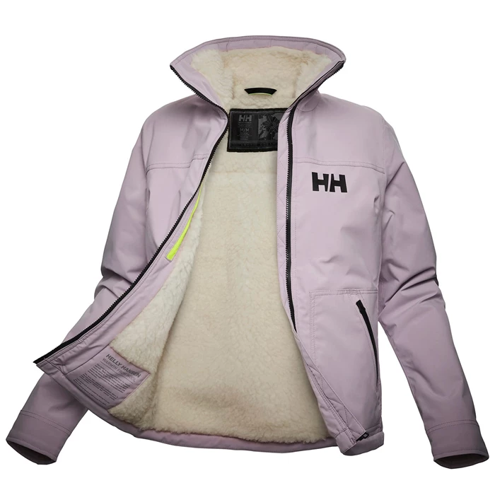 Dámské Plachetní Bundy Helly Hansen W Arctic Shelled Wool Pile Šedé / Fialové | VFMCH-8125