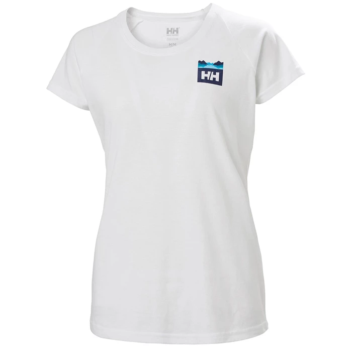Dámské Tričko Helly Hansen W Nord Graphic Drop Bílé | NLUOK-9408