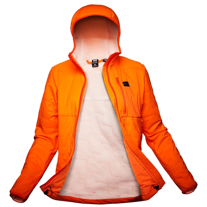 Dámské Zateplené Bundy Helly Hansen W Lifaloft Air S Kapucí Oranžové / Bílé | GUAHM-9740