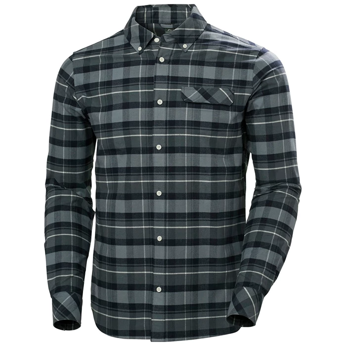 Pánské Košile Helly Hansen Classic Check Ls Šedé | WTKMU-6170