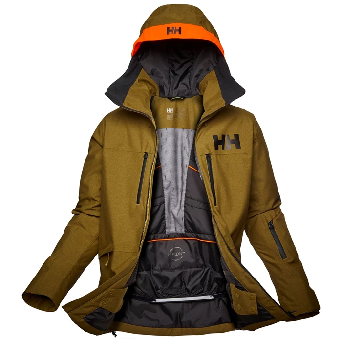 Pánské Lyžařské Bundy Helly Hansen Garibaldi 2.0 Hnědé / Šedé | YDZEW-4169