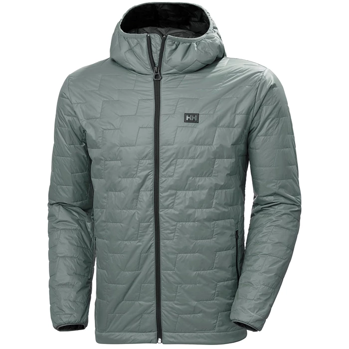 Pánské Lyžařské Bundy Helly Hansen Lifaloft Insulated S Kapucí Šedé | UQAJT-2819