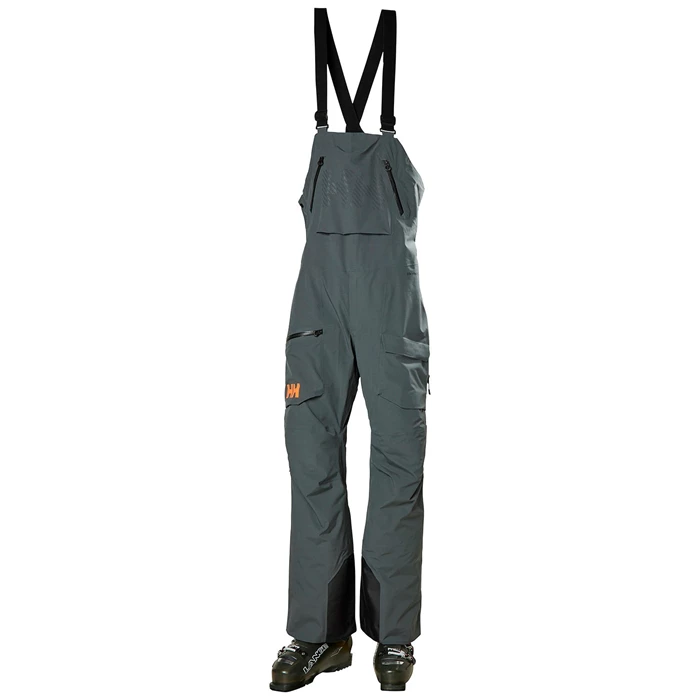 Pánské Lyžařské Kalhoty Helly Hansen Ridge Infinity Bib Šedé | ZUNEP-4038
