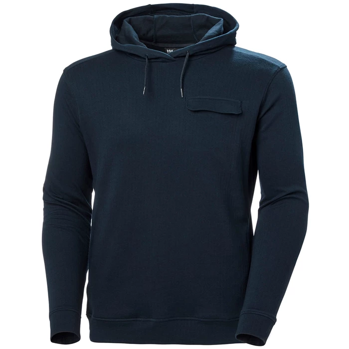 Pánské Mikiny Helly Hansen Hyggen S Kapucí Tmavě Blankyt | CFNXT-6289
