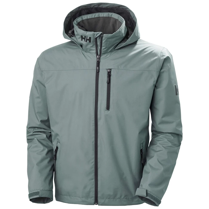 Pánské Plachetní Bundy Helly Hansen Crew S Kapucí Střední Vrstva Šedé | FOWLE-8264