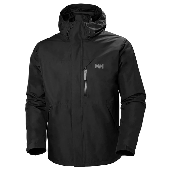Pánské Pláště Do Deště Helly Hansen Squamish Cis Černé | PLXGZ-4527