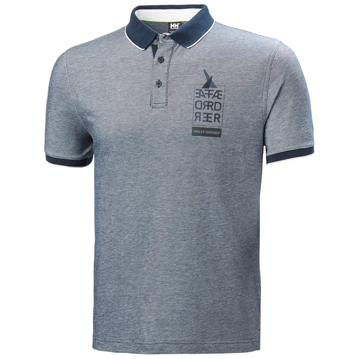 Pánské Polo Triko Helly Hansen Faerder Tmavě Blankyt | FQZYB-1903