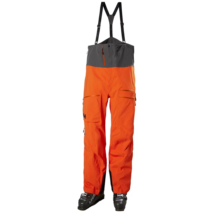 Pánské Skořápkové Kalhoty Helly Hansen Odin Mountain Infinity 3l Bib Oranžové / Červené | TQXGA-7802