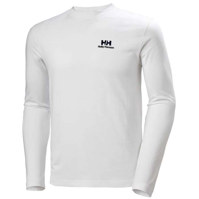Pánské Tričko Helly Hansen Yu20 Ls Bílé | QBCGO-2564
