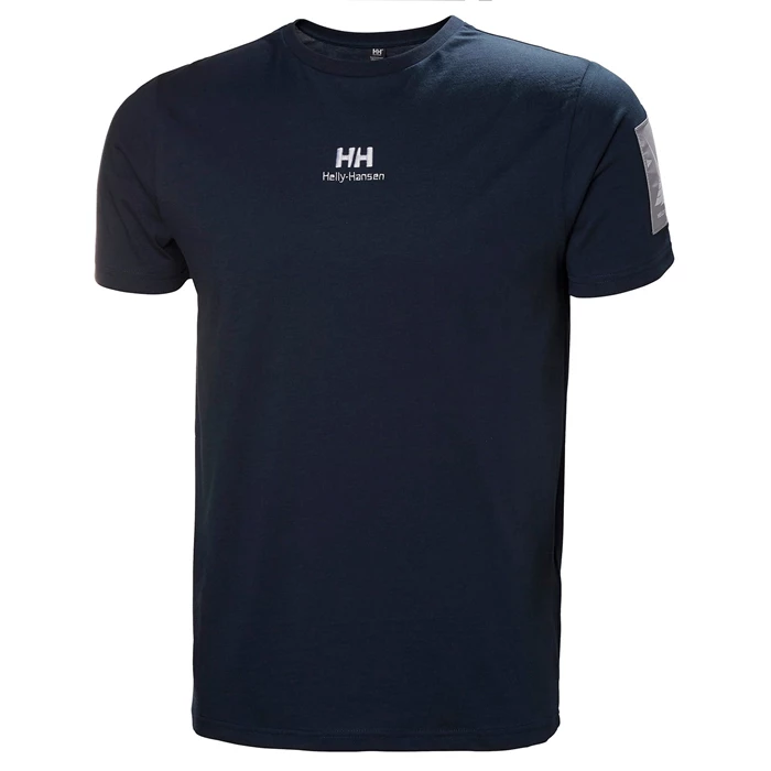 Pánské Tričko Helly Hansen Yu Patch Černé | MNGKA-7958