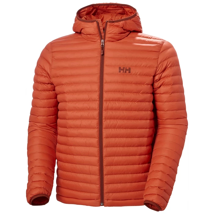 Pánské Zateplené Bundy Helly Hansen Sirdal S Kapucí Červené / Hnědé | PTMGE-7682