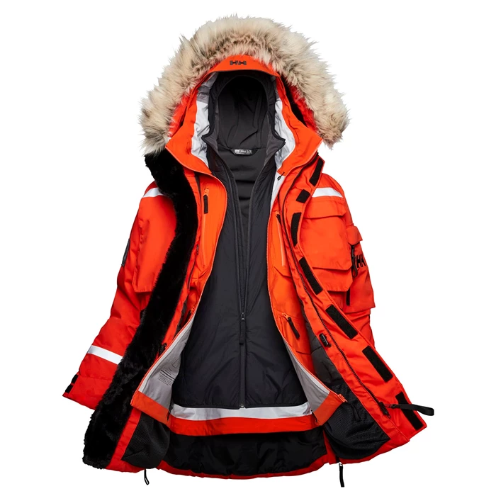 Pánské Zimní Bundy Helly Hansen Arctic Patrol Modular Červené / Šedé | INOJE-3265